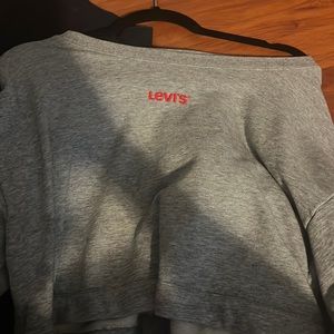 levi grey crewneck croped